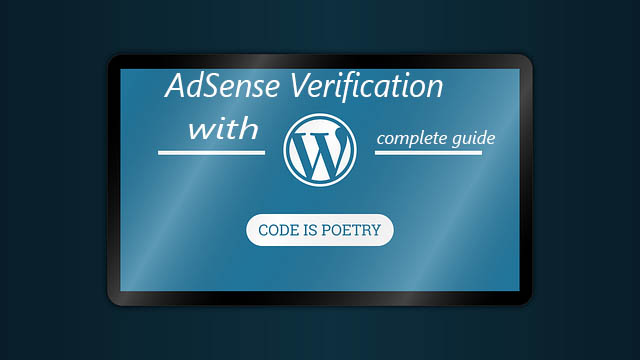 AdSense verification with WordPress complete guide