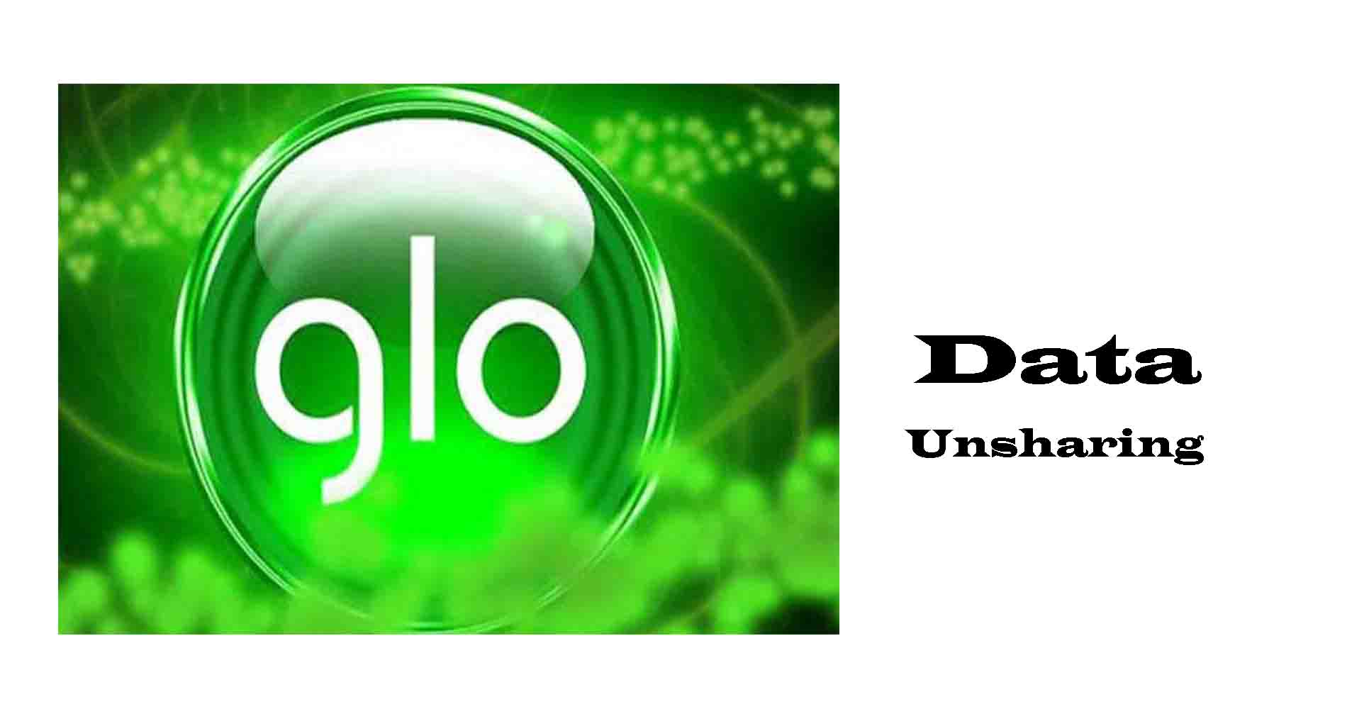How to unshare glo data plans