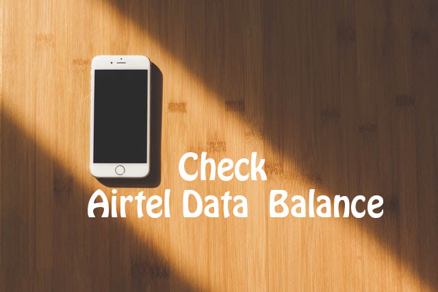 How to check airtel data balance on phone