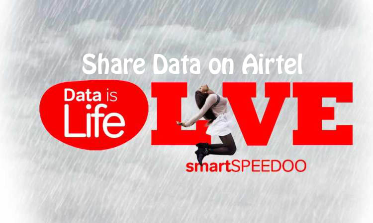 How to share data on Airtel