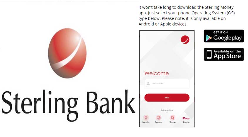 Download Sterling Bank moible app